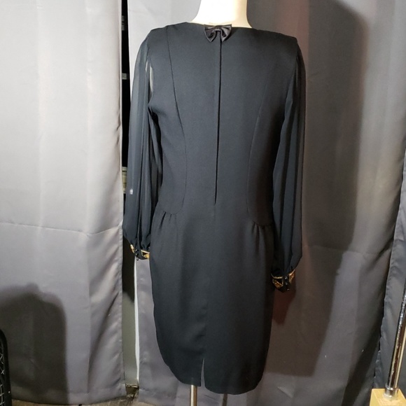 Ursula of Switzerland black dress sz 10 - Picture 5 of 8